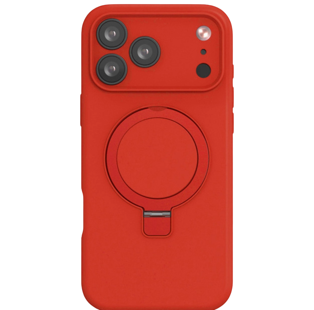 Silicone Ring Stand Magnetic Case iPhone 17 Pro Max