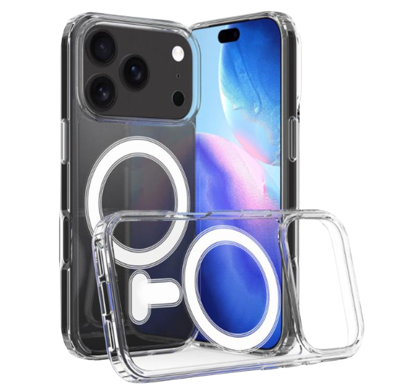 Clear Magnetic Hard Case iPhone 17 Pro Max