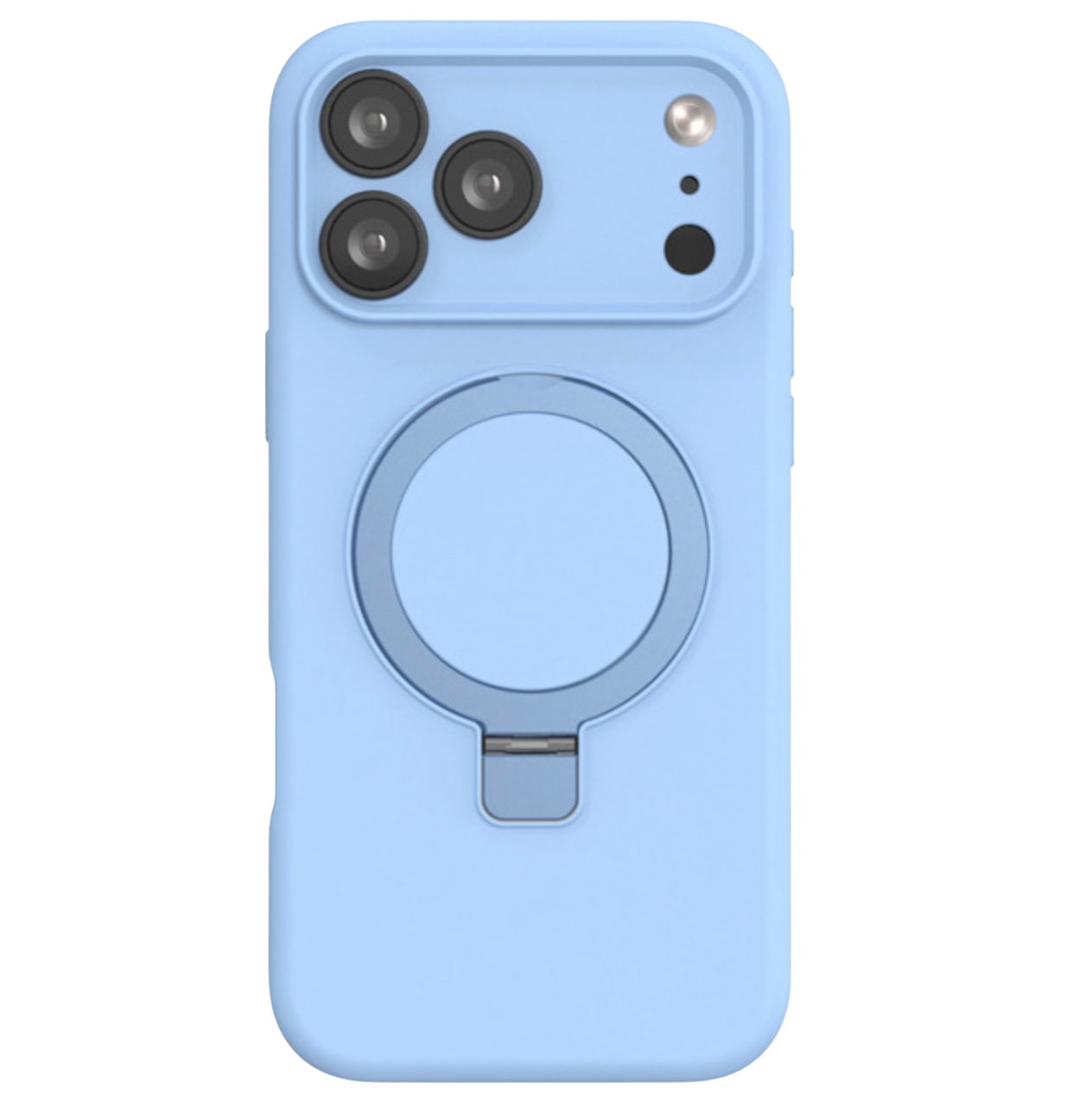 Silicone Ring Stand Magnetic Case iPhone 17 Pro Max