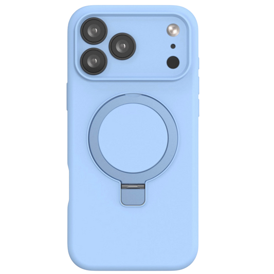 Silicone Ring Stand Magnetic Case iPhone 17 Pro Max
